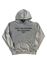 Load image into Gallery viewer, Decisions Hoodie (Gray Mineral Wash)
