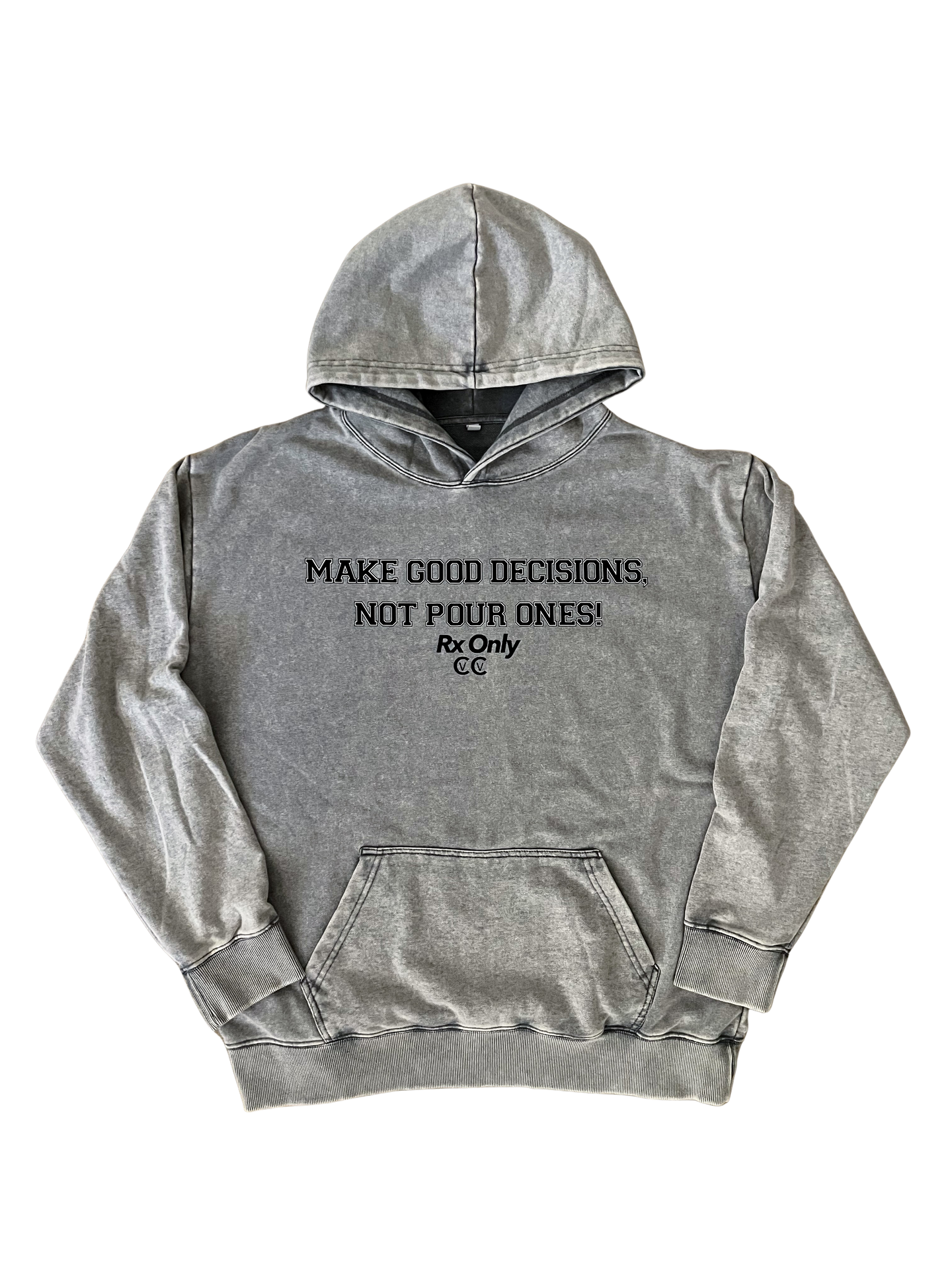 Decisions Hoodie (Gray Mineral Wash)