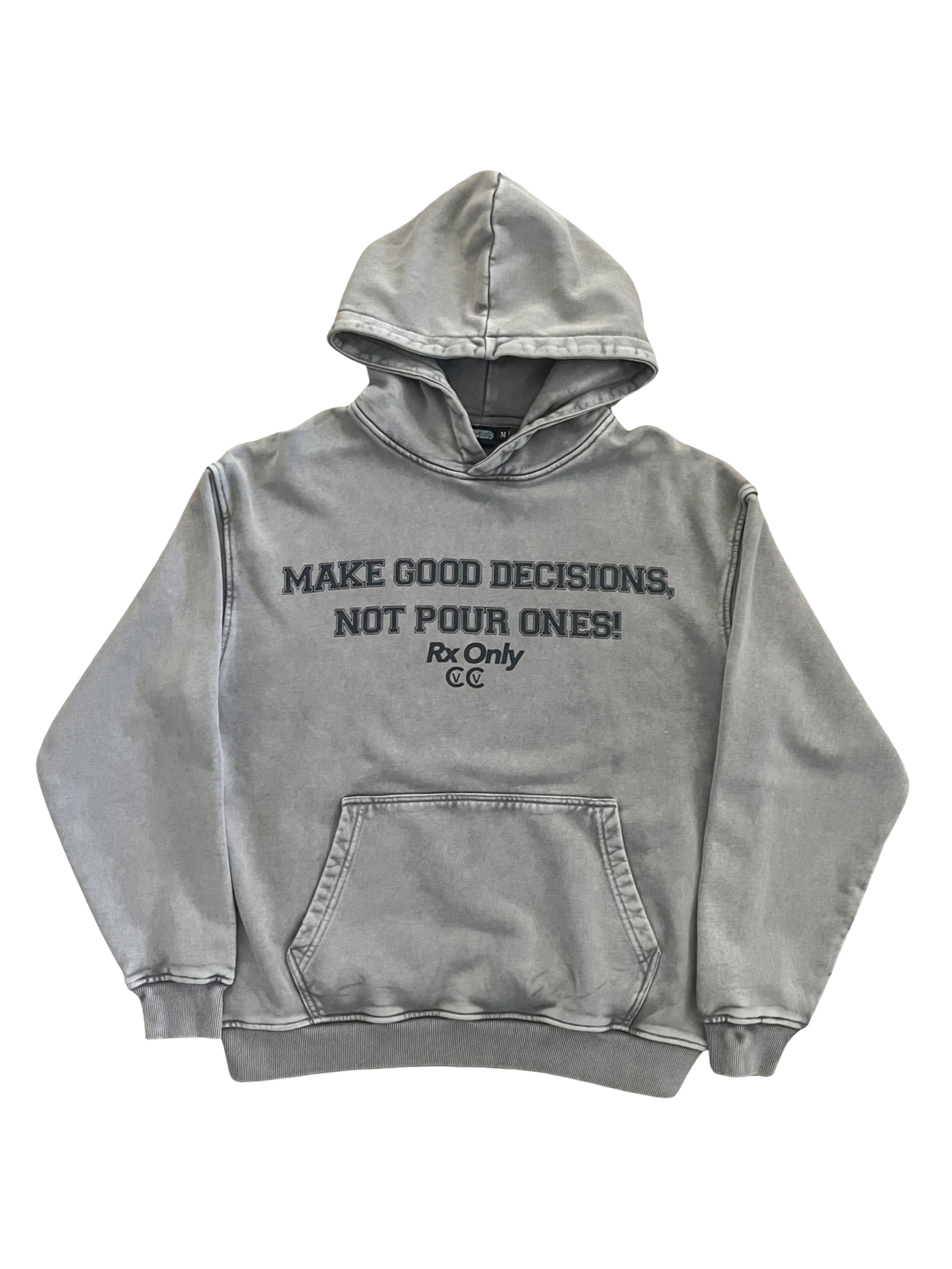 Decisions Hoodie (Gray Wash)