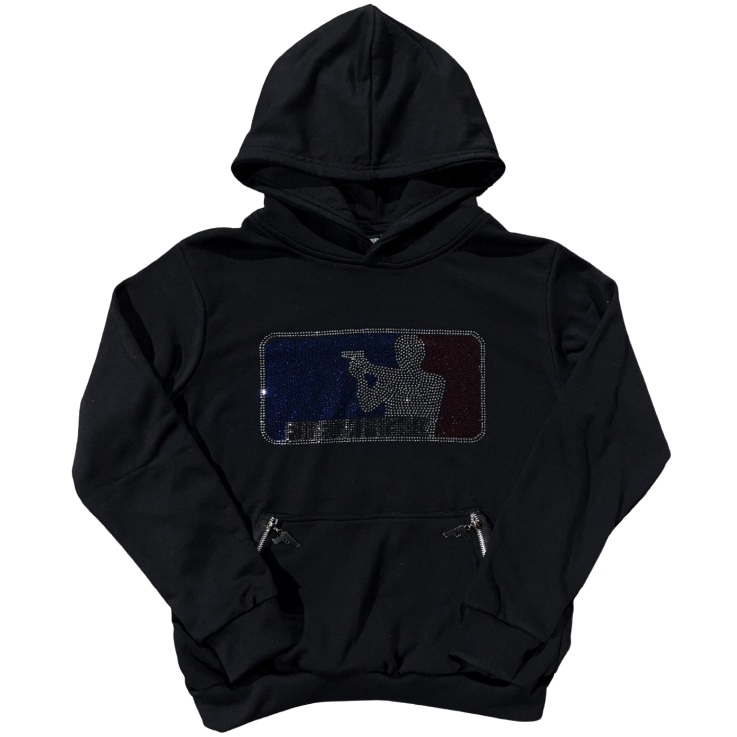 Major League Shoota Rhinestone Hoodie (Black)