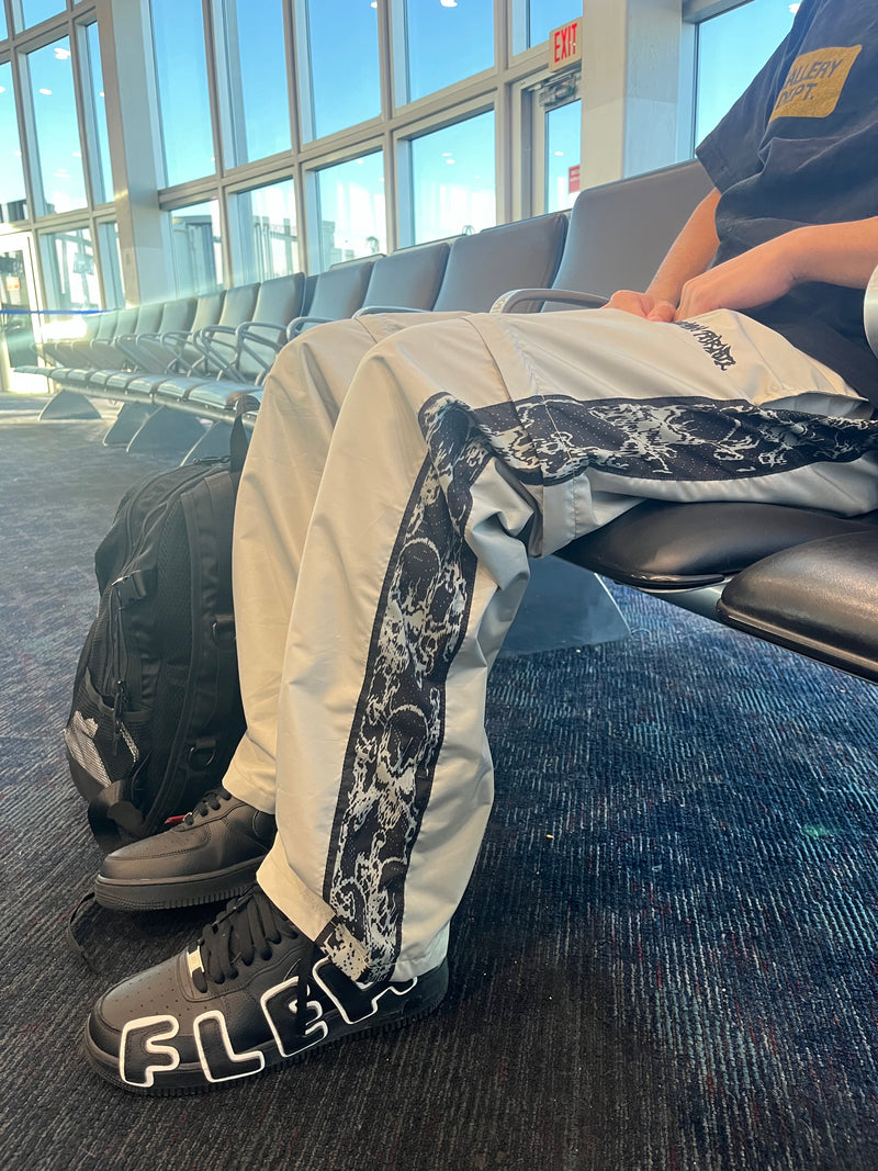 Skulls Track Pants (Light Gray)